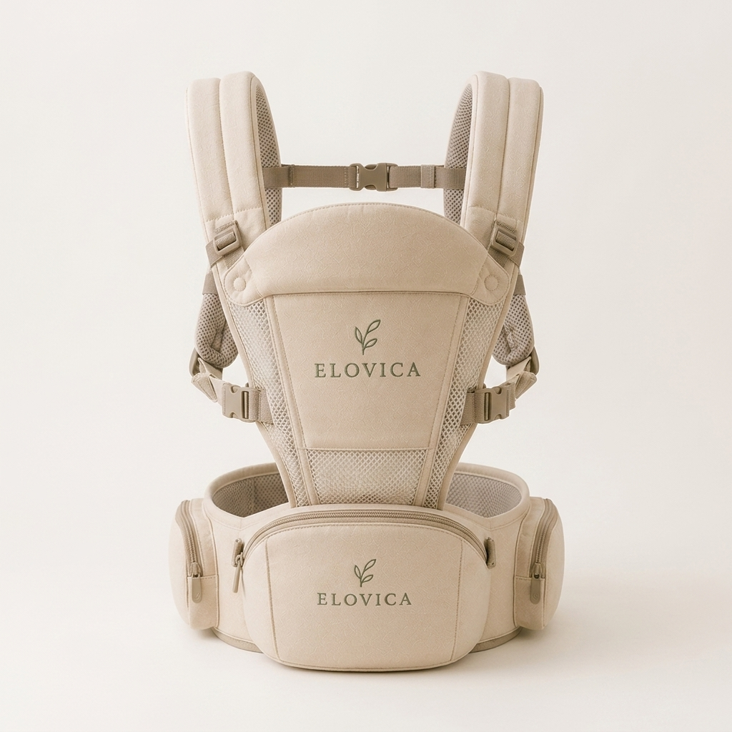 Elovica Baby Carrier with Hip Seat