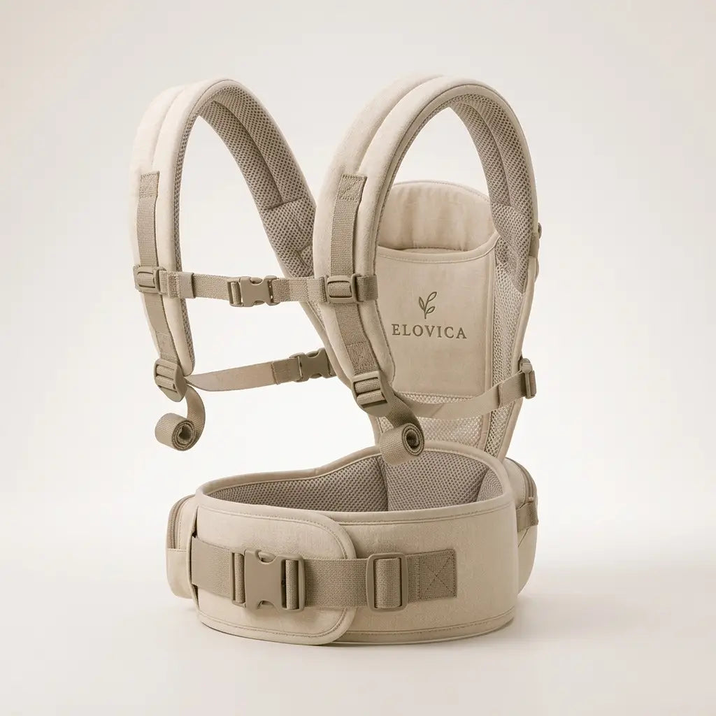 Elovica Baby Carrier with Hip Seat